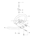 Handle 1 Diagram and Parts List for 335RJX 2008-10 Husqvarna Brush Cutter