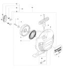 Starter 2 Diagram and Parts List for 335RJX 2008-10 Husqvarna Brush Cutter