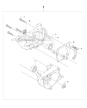 Crankcase Diagram and Parts List for 335RJX 2008-10 Husqvarna Brush Cutter