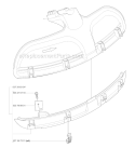 Guards Diagram and Parts List for 335RX 2005-06 Husqvarna Brush Cutter