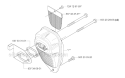 Muffler Diagram and Parts List for 335RX 2005-06 Husqvarna Brush Cutter