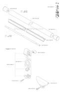Shaft Diagram and Parts List for 335RX 2005-06 Husqvarna Brush Cutter