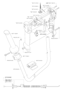 Handle  Controls Diagram and Parts List for 335RX 2006-10 Husqvarna Brush Cutter