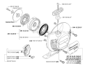 Starter Diagram and Parts List for 335RX 2006-10 Husqvarna Brush Cutter