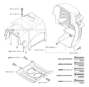 Cover Diagram and Parts List for 335RX 2006-10 Husqvarna Brush Cutter