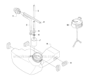 Fuel Tank Diagram and Parts List for 335RX 2008-10 Husqvarna Brush Cutter
