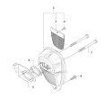 Muffler Diagram and Parts List for 335RX 2008-10 Husqvarna Brush Cutter