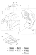 Cover 2 Diagram and Parts List for 335RX 2008-10 Husqvarna Brush Cutter
