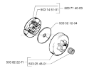 Page B Diagram and Parts List for 335XPT 335 XPT 1999-03 Husqvarna Chainsaw