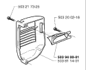 Page C Diagram and Parts List for 335XPT 335 XPT 1999-03 Husqvarna Chainsaw