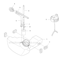 Fuel Tank Diagram and Parts List for 336FRD 2011-02 Husqvarna Brush Cutter