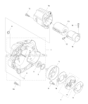 Clutch Diagram and Parts List for 336FRD 2011-02 Husqvarna Brush Cutter