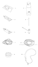 Accessories 1 Diagram and Parts List for 336FR 2011-02 Husqvarna Brush Cutter