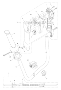 Throttle Controls Diagram and Parts List for 336FR 2011-02 Husqvarna Brush Cutter