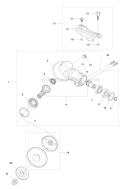 Bevel Gear Diagram and Parts List for 336FR 2011-02 Husqvarna Brush Cutter
