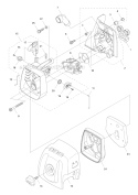 Carburetor  Air Filter Diagram and Parts List for 336FR 2011-02 Husqvarna Brush Cutter