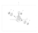 Crankshaft Diagram and Parts List for 336FR 2011-02 Husqvarna Brush Cutter