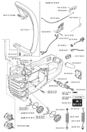 Page K Diagram and Parts List for 336 2003-10 Husqvarna Chainsaw