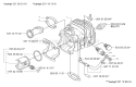 Page K Diagram and Parts List for 336 2004-01 Husqvarna Chainsaw