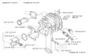 Page J Diagram and Parts List for 338XPT 338 XPT 2004-01 Husqvarna Chainsaw