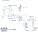 Page K Diagram and Parts List for 338XPT 338 XPT 2006-09 Husqvarna Chainsaw