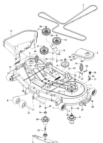 Mower Deck / Cutting Deck Diagram and Parts List for Z254F (96784490101)(2018-10) Husqvarna Lawn Mower