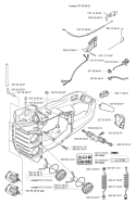 Page K Diagram and Parts List for 339XPT 339 XPT 2005-03 Husqvarna Chainsaw