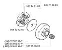 Page D Diagram and Parts List for 339XP 339 XP 2003-10 Husqvarna Chainsaw