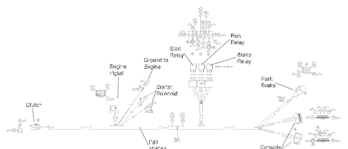 Wiring Diagram - Frame Harness (Part 1) Diagram and Parts List for IZ4817KAA (968999231) S/N 033600000 & Up)(2004-09) Husqvarna Lawn Tractor