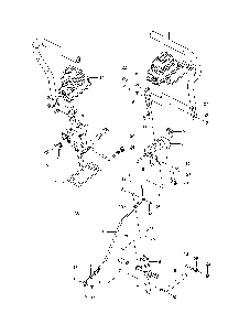 Steering Diagram and Parts List for Z254-967324101-00  Husqvarna Lawn Mower