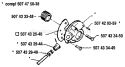 Page J Diagram and Parts List for 33 1986-12 Husqvarna Chainsaw