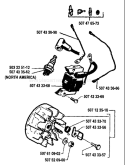 Page H Diagram and Parts List for 33 1989-05 Husqvarna Chainsaw