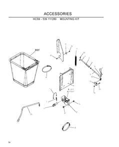 Accessories E Diagram and Parts List for IZ5223 (968999707)(2007-09) Husqvarna Lawn Mower