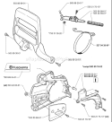 Page C Diagram and Parts List for 340EPA 340 EPA 1999-09 Husqvarna Chainsaw