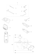 Accessories 1 Diagram and Parts List for 343FRM 2008-05 Husqvarna Brush Cutter