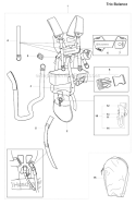 Harness (Trio Balance) Diagram and Parts List for 343FRM 2008-05 Husqvarna Brush Cutter
