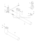 Tower Diagram and Parts List for 343FRM 2008-05 Husqvarna Brush Cutter