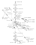 Carburetor Diagram and Parts List for 343FR 2006-10 Husqvarna Brush Cutter