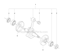 Crankshaft Diagram and Parts List for 343FR 2008-05 Husqvarna Brush Cutter