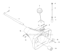 Fuel Tank Diagram and Parts List for 343FR 2008-05 Husqvarna Brush Cutter