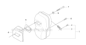 Muffler Diagram and Parts List for 343FR 2008-05 Husqvarna Brush Cutter