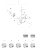 Starter Diagram and Parts List for 343FR 2008-05 Husqvarna Brush Cutter