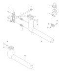 Tower Diagram and Parts List for 343FR 2008-05 Husqvarna Brush Cutter