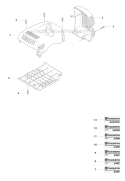 Cover Diagram and Parts List for 343FR 2008-05 Husqvarna Brush Cutter