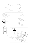 Accessories 1 Diagram and Parts List for 343FR 2010-09 Husqvarna Brush Cutter