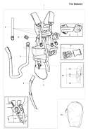 Harness (Trio Balance) Diagram and Parts List for 343FR 2010-09 Husqvarna Brush Cutter