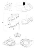 Accessories 4 Diagram and Parts List for 343FR 2010-09 Husqvarna Brush Cutter