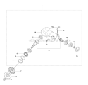 Bevel Gear 2 Diagram and Parts List for 343FR 2010-09 Husqvarna Brush Cutter