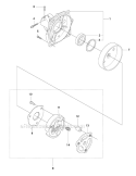 Clutch Diagram and Parts List for 343FR 2010-09 Husqvarna Brush Cutter