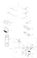 Accessories 1 Diagram and Parts List for 343FR 2011-02 Husqvarna Brush Cutter